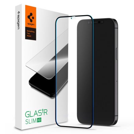 GLASS PROTECTOR SPIGEN FC FOR APPLE IPHONE 12 PRO MAX BLACK