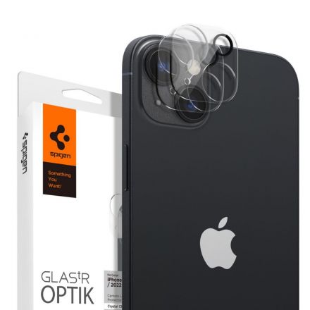 CAMERA LENS PROTECTOR SPIGEN OPTIK.TR 2-PACK FOR APPLE IPHONE 14 / 14 PLUS CRYSTAL CLEAR