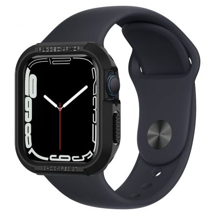 CASE SPIGEN RUGGED ARMOR FOR APPLE WATCH 4-8 / SE (40 / 41 MM) BLACK