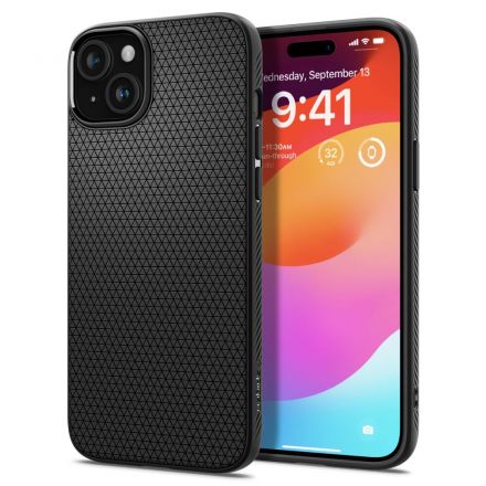 BACK COVER CASE SPIGEN LIQUID AIR FOR APPLE IPHONE 15 PLUS MATTE BLACK