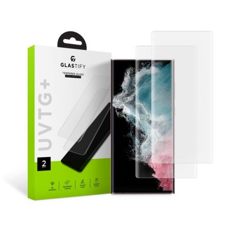 GLASS PROTECTOR GLASTIFY UVTG+ 2-PACK FOR SAMSUNG GALAXY S22 ULTRA