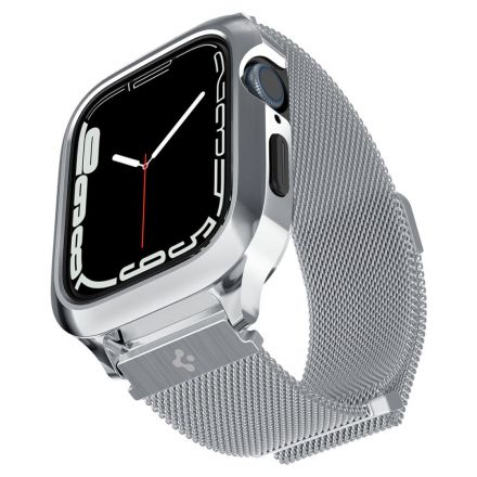 CASE SPIGEN METAL FIT ”PRO” FOR APPLE WATCH 4-8 / SE (44/45MM) SILVER