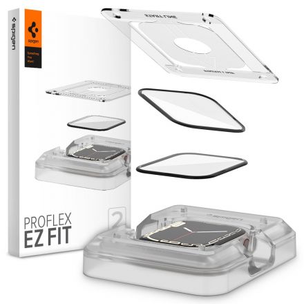 GLASS PROTECTOR SPIGEN PROFLEX ”EZ FIT” 2-PACK FOR APPLE WATCH 7/8 (45MM)