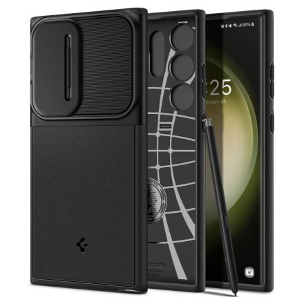 BACK COVER CASE SPIGEN OPTIK ARMOR FOR SAMSUNG GALAXY S23 ULTRA BLACK