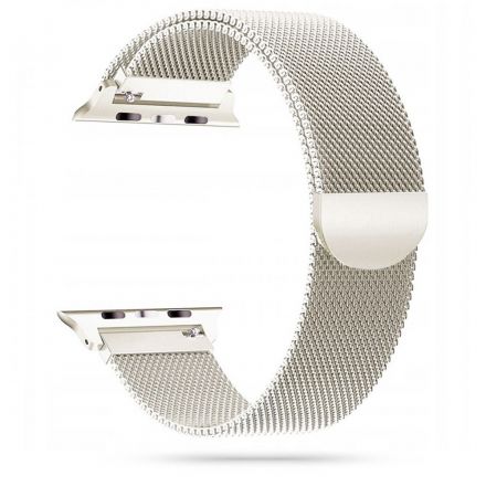 STRAP TECH-PROTECT MILANESEBAND APPLE WATCH4-8 / SE / ULTRA (42-49 MM) STARLIGHT