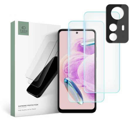 GLASS PROTECTOR TECH-PROTECT SUPREME SET FOR XIAOMI REDMI NOTE 12S CLEAR