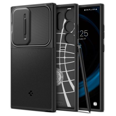 BACK COVER CASE SPIGEN OPTIK ARMOR FOR SAMSUNG GALAXY S24 ULTRA BLACK