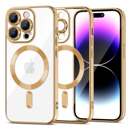 BACK COVER CASE TECH-PROTECT MAGSHINE MAGSAFE FOR APPLE IPHONE 15 PRO GOLD