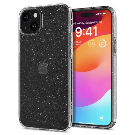 BACK COVER CASE SPIGEN LIQUID CRYSTAL FOR APPLE IPHONE 15 PLUS GLITTER CRYSTAL