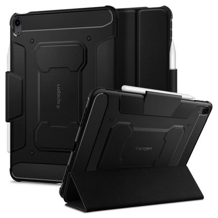 BOOK COVER CASE SPIGEN RUGGED ARMOR ”PRO” FOR APPLE IPAD AIR 4 2020 / 5 2022 BLACK