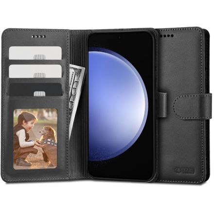 BOOK COVER CASE TECH-PROTECT WALLET FOR SAMSUNG GALAXY S23 FE BLACK