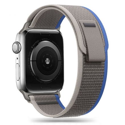 STRAP TECH-PROTECT NYLON FOR APPLE WATCH 4-8 / SE (38-41 MM) GREY/BLUE