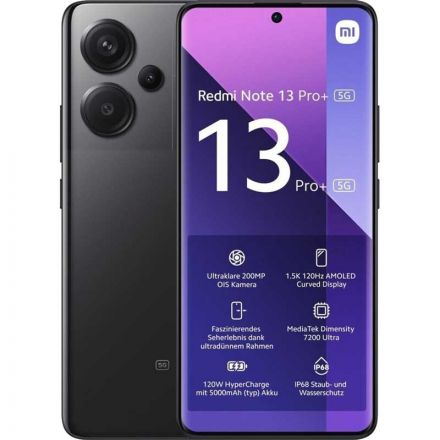 Smartphone Xiaomi Redmi Note 13 Pro+ 5G 8/256GB Midnight Black