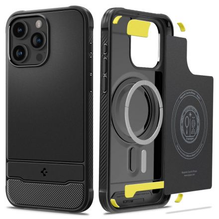 BACK COVER CASE SPIGEN RUGGED ARMOR MAGSAFE FOR APPLE IPHONE 15 PRO MAX MATTE BLACK