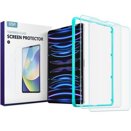 GLASS PROTECTOR ESR 2-PACK FOR APPLE IPAD PRO 12.9 2020 / 2021 / 2022 CLEAR