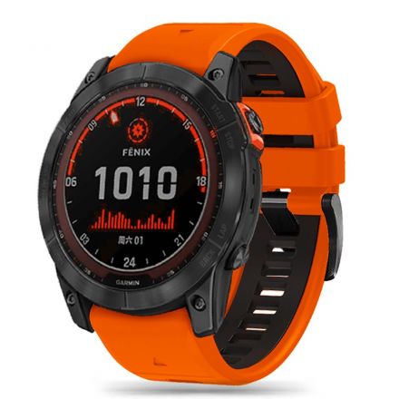 STRAP TECH-PROTECT ICONBAND PRO GARMIN FENIX 3/3HR/ 5X /5X PLUS /6X/6X PRO/7X ORANGE/BLACK