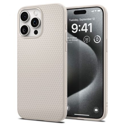 BACK COVER CASE SPIGEN LIQUID AIR FOR APPLE IPHONE 15 PRO NATURAL TITANIUM