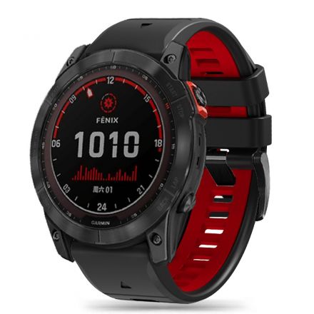 STRAP TECH-PROTECT ICONBAND PRO GARMIN FENIX 3/3HR/ 5X /5X PLUS /6X/6X PRO/7X BLACK/RED