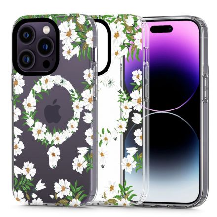 BACK COVER CASE TECH-PROTECT MAGMOOD MAGSAFE FOR APPLE IPHONE 13 PRO MAX WHITE DAISY