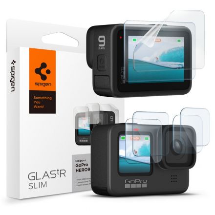 SPIGEN GLAS.TR SLIM + FILM 2-SET GOPRO HERO 9 / 10 / 11 / 12 CLEAR