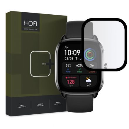 GLASS PROTECTOR HOFI HYBRID PRO+ FOR AMAZFIT GTS 4 MINI WATCH BLACK